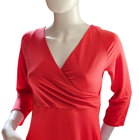 Alessandro Legora Faux Wrap Midi Dress Size 42/6 US NWT - Picture 2 of 11